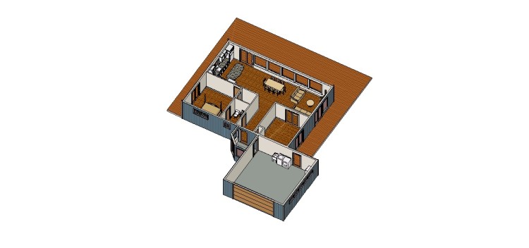 Not quite an exact representation of what the house will look like furnished. But close.